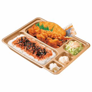 カラ・めんたい弁当